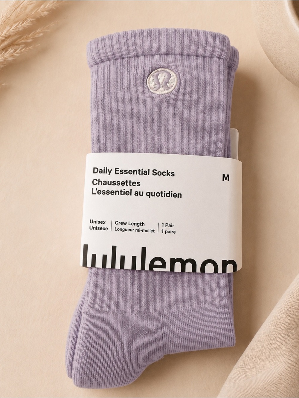 lululemon athletica Daily Essential Crew Socks - Lavender ✨